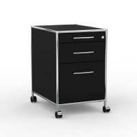 Rollcontainer 05602 - 60cm - Hängeregistratur Holz Schwarz Schloss 028