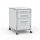 Rollcontainer 05602 - 60cm - Hängeregistratur Holz Lichtgrau Schloss 100