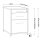 Rollcontainer 05602 - 60cm - Hängeregistratur Holz Lichtgrau Schloss 100