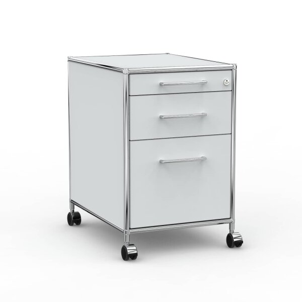 Rollcontainer 05602 - 60cm - Hängeregistratur Holz Lichtgrau Schloss 116