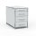 Standcontainer 05801 - 80cm - 4 Schubladen Holz Lichtgrau Schloss 001