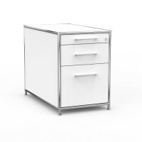 Standcontainer 05802 - 80cm - Hängeregistratur Holz Weiss Schloss 029