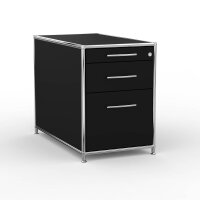 Standcontainer 05802 - 80cm - Hängeregistratur Holz Schwarz Schloss 029