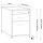 Standcontainer 05802 - 80cm - Hängeregistratur Holz Schwarz Schloss 029