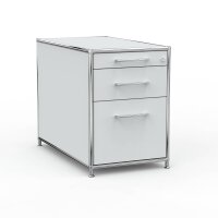 Standcontainer 05802 - 80cm - Hängeregistratur Holz Lichtgrau Schloss 002