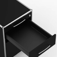 Rollcontainer 05802 - 80cm - Hängeregistratur Holz Schwarz Schloss 100