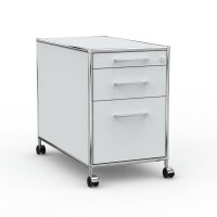 Rollcontainer 05802 - 80cm - Hängeregistratur Holz Lichtgrau Schloss 036