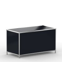 Lowboard 01001 - 1 x Klappe Metall auf Stellfüßen Graphitschwarz RAL 9011