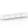 Lowboard 01004 - 4 x Klappe Metall auf Stellfüßen Signalweiss RAL 9003