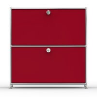 Sideboard 02001 - 2 x Klappe Metall Rubinrot RAL 3003