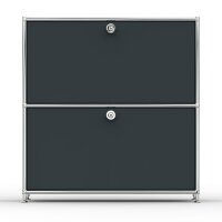 Sideboard 02001 - 2 x Klappe Metall Anthrazitgrau RAL 7016
