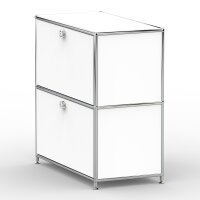 Sideboard 02001 - 2 x Klappe Metall Signalweiss RAL 9003
