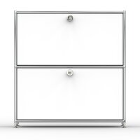 Sideboard 02001 - 2 x Klappe Metall Signalweiss RAL 9003