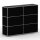 Highboard 03002 - 6 x Klappe Metall Graphitschwarz RAL 9011