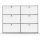 Highboard 03102 - 6 x Schublade Metall Signalweiss RAL 9003