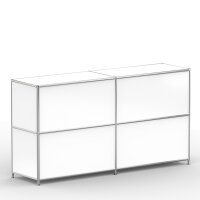 Regal 04106 - 4 x offenes Fach - Metall Signalweiss RAL 9003