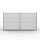 Regal 04106 - 4 x offenes Fach - Metall Signalweiss RAL 9003
