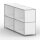 Regal 04106 - 4 x offenes Fach - Metall Signalweiss RAL 9003