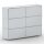 Regal 04110 - 6 x offenes Fach - Metall Lichtgrau RAL 7035