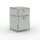 Standcontainer 05002 - 40cm - 1xES 1xES2 Metall Lichtgrau RAL 7035