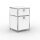 Standcontainer 05002 - 40cm - 1xES 1xES2 Metall Signalweiss RAL 9003
