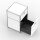 Standcontainer 05002 - 40cm - 1xES 1xES2 Metall Signalweiss RAL 9003