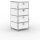 Standcontainer 05005 - 40cm - 4xES Metall Signalweiss RAL 9003