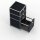 Standcontainer 05007 - 40cm - 2xES 1xHG Metall Graphitschwarz RAL 9011