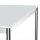 Schreibtisch Konferenztisch VST1 - 140 x 100 cm 16mm Lichtgrau ABS Weiss Hinten Links Ohne Kabelkanal