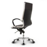 Montreal Design Chefsessel Leder Schwarz SH 52-64cm...
