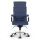 Montreal Design Chefsessel Leder Blau SH 52-64cm Lieferung montiert