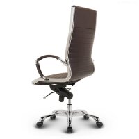 Montreal Design Chefsessel Leder Braun SH 52-64cm Lieferung zerlegt
