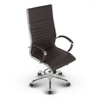 Montreal Design Chefsessel Leder Braun SH 52-64cm Lieferung zerlegt