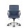 Montreal Design Bürostuhl Leder Blau SH 52-64cm Lieferung montiert