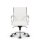 Montreal Design Bürostuhl Leder Weiss SH 46-54cm Lieferung montiert