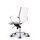 Montreal Design Bürostuhl Leder Weiss SH 52-64cm Lieferung zerlegt