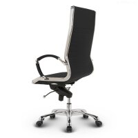 Montreal Design Chefsessel Stoff Schwarz SH 46-54cm Lieferung montiert