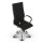 Montreal Design Chefsessel Stoff Schwarz SH 52-64cm Lieferung zerlegt