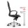 Montreal Design Chefsessel Stoff Schwarz SH 52-64cm Lieferung zerlegt