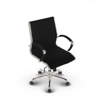 Montreal Design Bürostuhl Stoff Schwarz SH 52-64cm Lieferung zerlegt