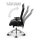 Black-Line Profi Chefsessel Stoff Schwarz SH 48-60cm Lieferung montiert
