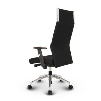 Black-Line Profi Chefsessel Stoff Schwarz SH 48-60cm Lieferung zerlegt