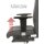 Terox Profi Chefsessel Leder Schwarz SH 48-60cm Lieferung montiert