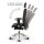 Terox Profi Chefsessel Leder Schwarz SH 54-66cm Lieferung montiert