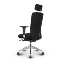 Terox Profi Chefsessel Stoff Schwarz SH 48-60cm Lieferung montiert