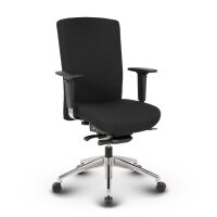 Terox Profi Bürostuhl Stoff Schwarz SH 48-60cm Lieferung montiert