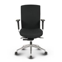 Terox Profi Bürostuhl Stoff Schwarz SH 48-60cm Lieferung montiert