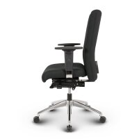 Terox Profi Bürostuhl Stoff Schwarz SH 48-60cm Lieferung montiert
