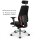 V1404 Profi+ Chefsessel Stoff Schwarz SH 50-63cm Lieferung montiert