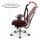 V1801 Profi+ Bürostuhl Stoff/Mesh Schwarz SH 47-59cm Lieferung montiert